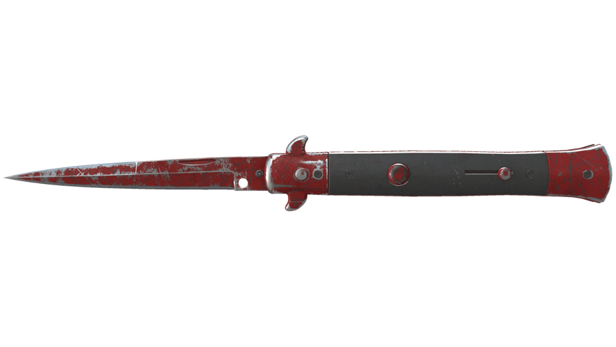 ★ Stiletto Knife | Crimson Web (Battle-Scarred)