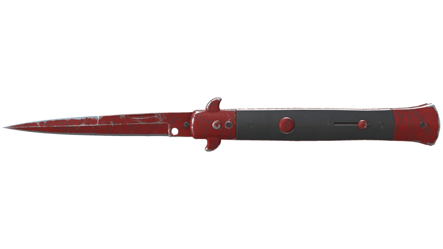 ★ Stiletto Knife | Crimson Web (Battle-Scarred)