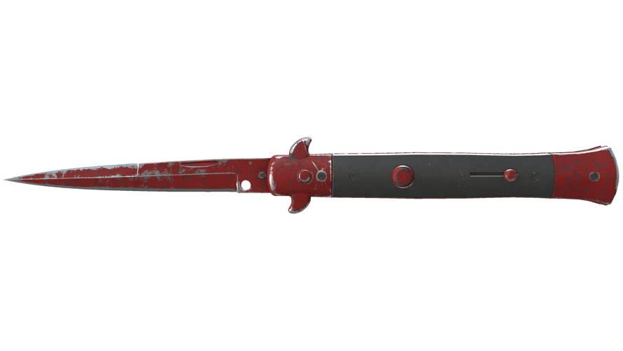 ★ Stiletto Knife | Crimson Web (Battle-Scarred)