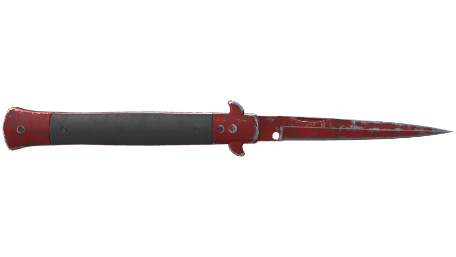 ★ Stiletto Knife | Crimson Web (Battle-Scarred)