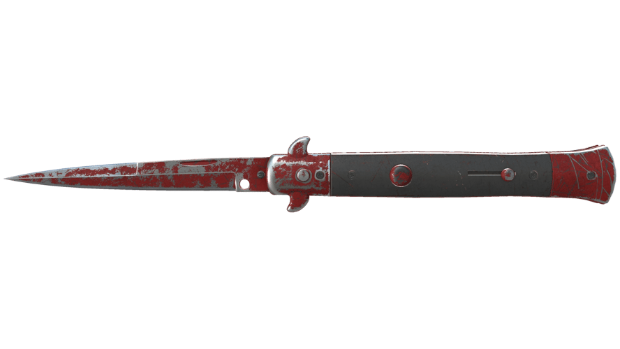★ Stiletto Knife | Crimson Web (Battle-Scarred)
