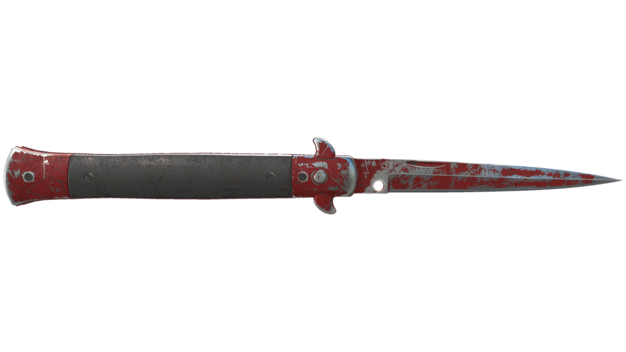 ★ Stiletto Knife | Crimson Web (Battle-Scarred)