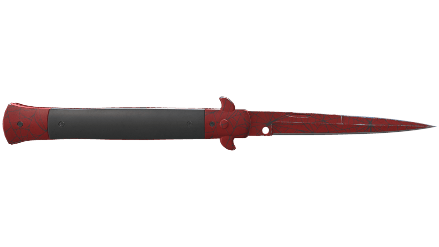 ★ Stiletto Knife | Crimson Web (Field-Tested)