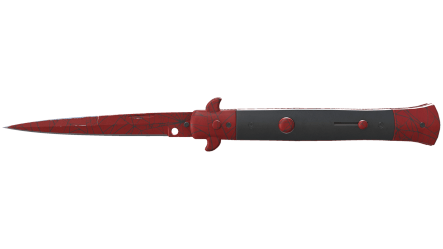 ★ Stiletto Knife | Crimson Web (Field-Tested)