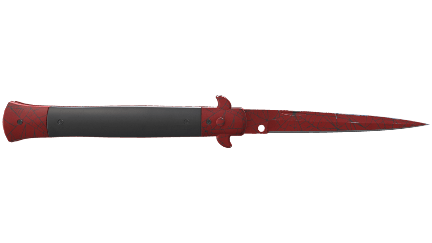 ★ Stiletto Knife | Crimson Web (Field-Tested)