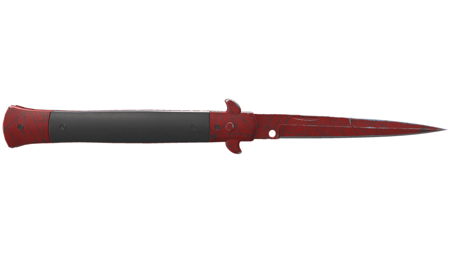 ★ Stiletto Knife | Crimson Web (Field-Tested)