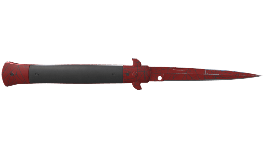 ★ Stiletto Knife | Crimson Web (Field-Tested)
