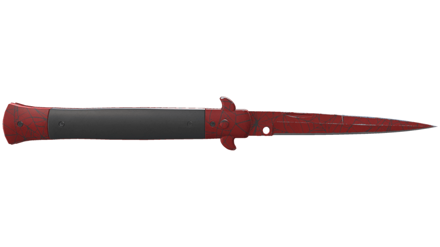 ★ Stiletto Knife | Crimson Web (Field-Tested)
