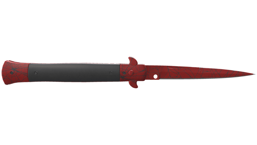 ★ Stiletto Knife | Crimson Web (Minimal Wear)