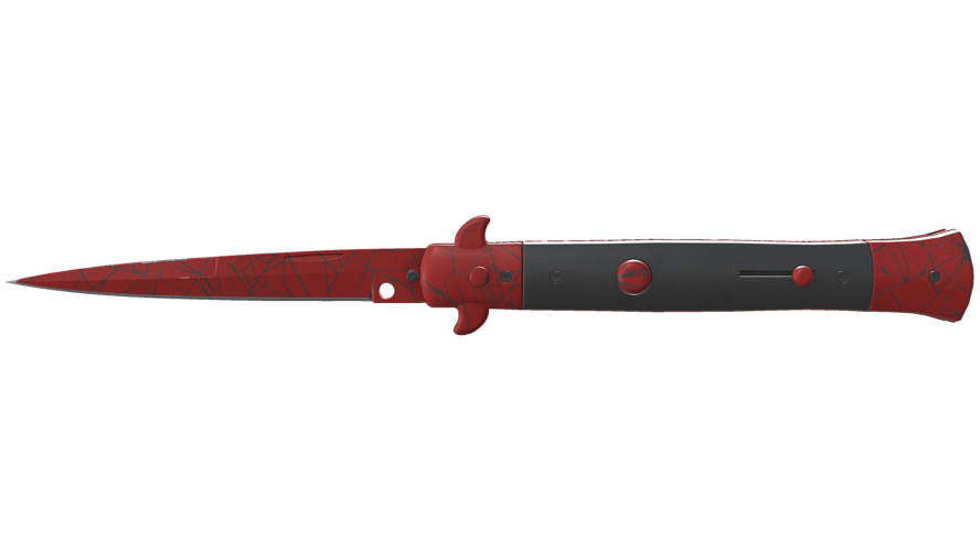 ★ Stiletto Knife | Crimson Web (Minimal Wear)