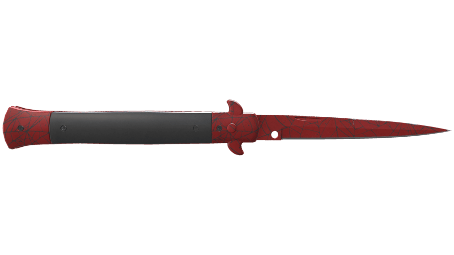 ★ Stiletto Knife | Crimson Web (Minimal Wear)