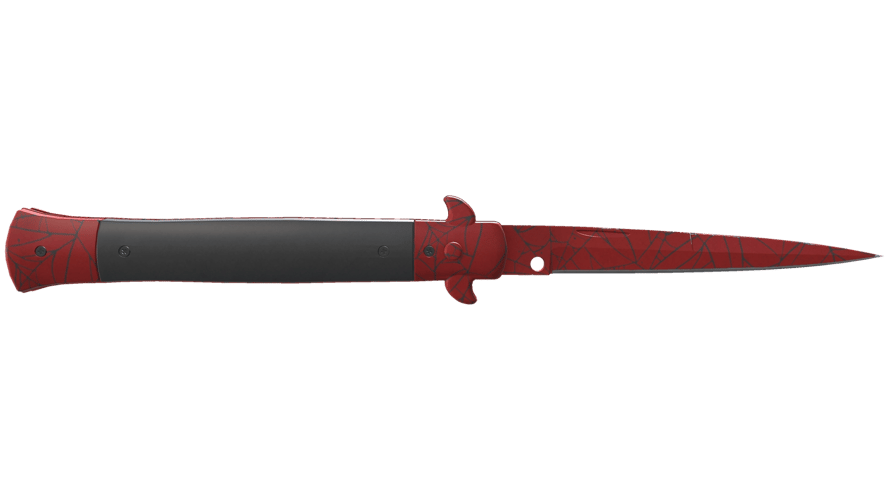 ★ Stiletto Knife | Crimson Web (Minimal Wear)