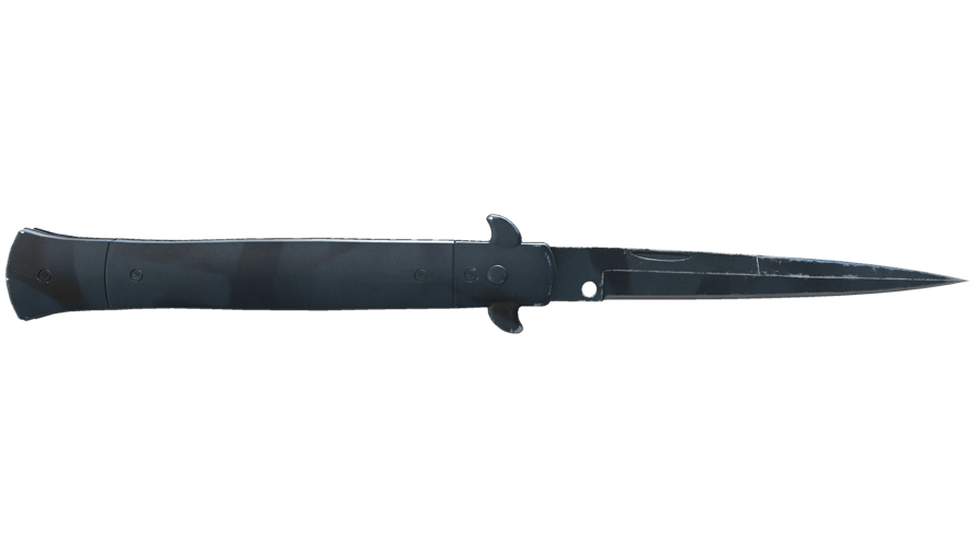 ★ Stiletto Knife | Night Stripe (Well-Worn)
