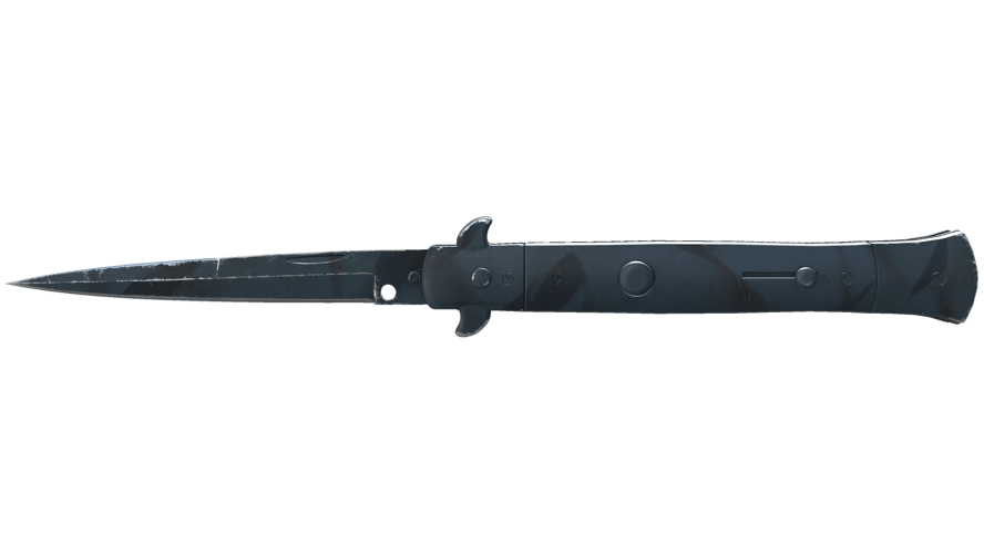 ★ Stiletto Knife | Night Stripe (Well-Worn)