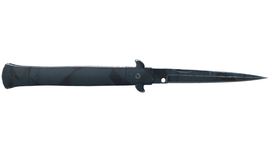 ★ Stiletto Knife | Night Stripe (Well-Worn)