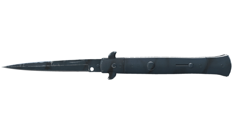 ★ Stiletto Knife | Night Stripe (Well-Worn)