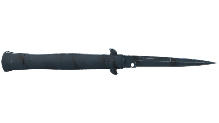 ★ Stiletto Knife | Night Stripe (Well-Worn)
