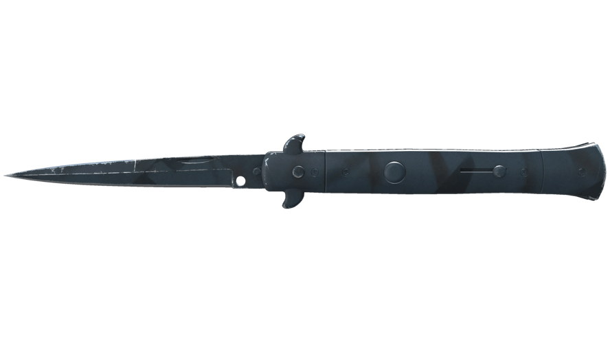 ★ Stiletto Knife | Night Stripe (Well-Worn)