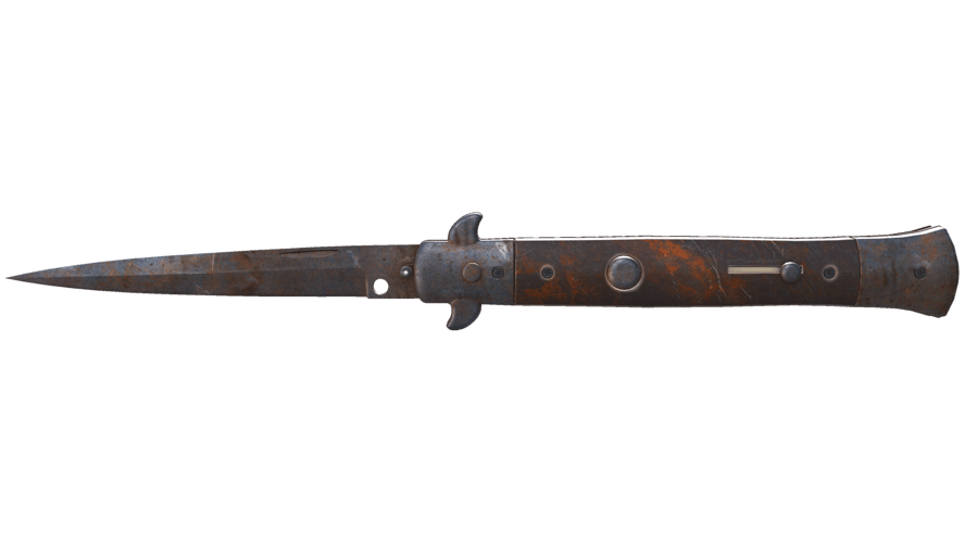 ★ Stiletto Knife | Rust Coat (Well-Worn)