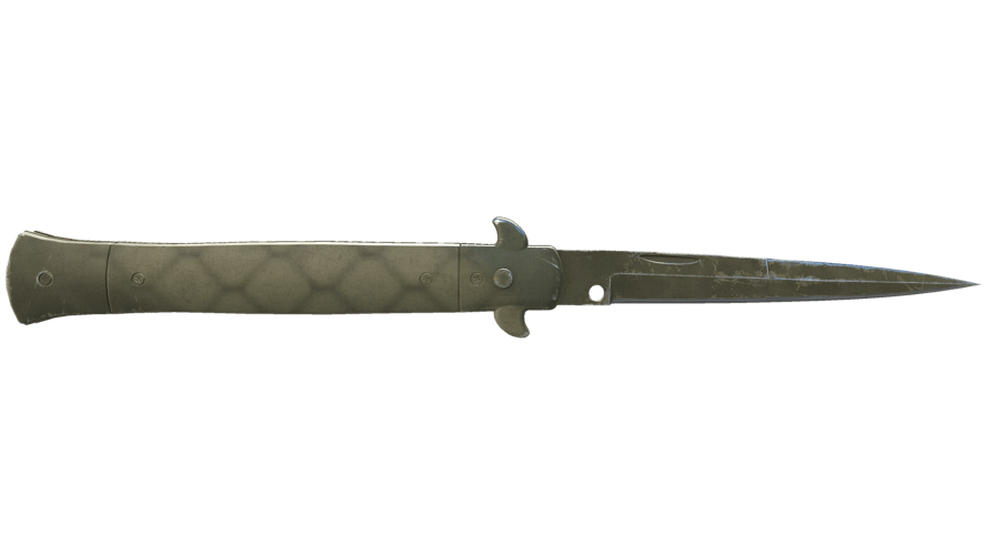 ★ Stiletto Knife | Safari Mesh (Well-Worn)