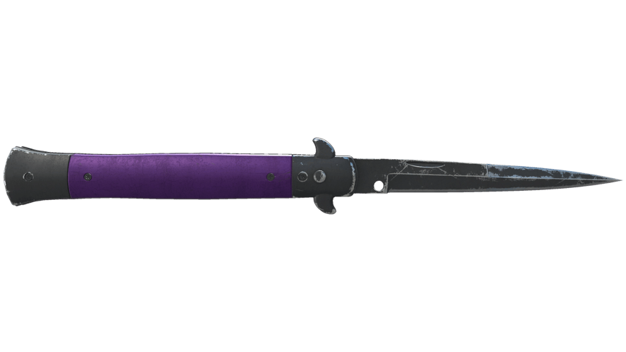 ★ Stiletto Knife | Ultraviolet (Battle-Scarred)
