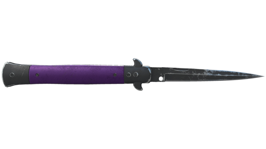 ★ Stiletto Knife | Ultraviolet (Battle-Scarred)