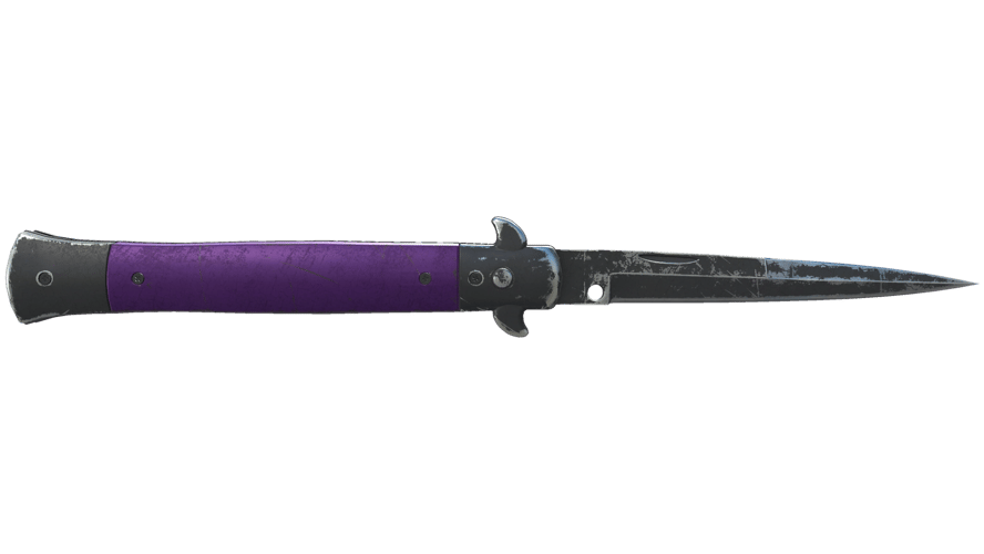 ★ Stiletto Knife | Ultraviolet (Battle-Scarred)