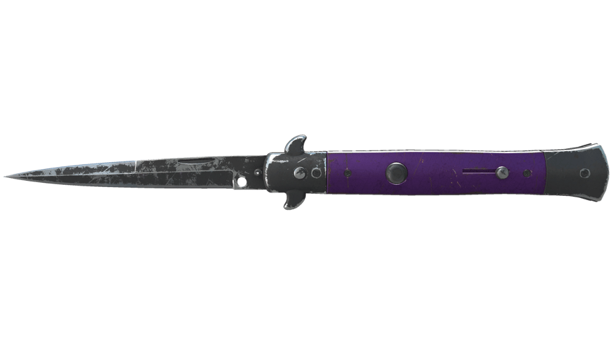 ★ Stiletto Knife | Ultraviolet (Battle-Scarred)