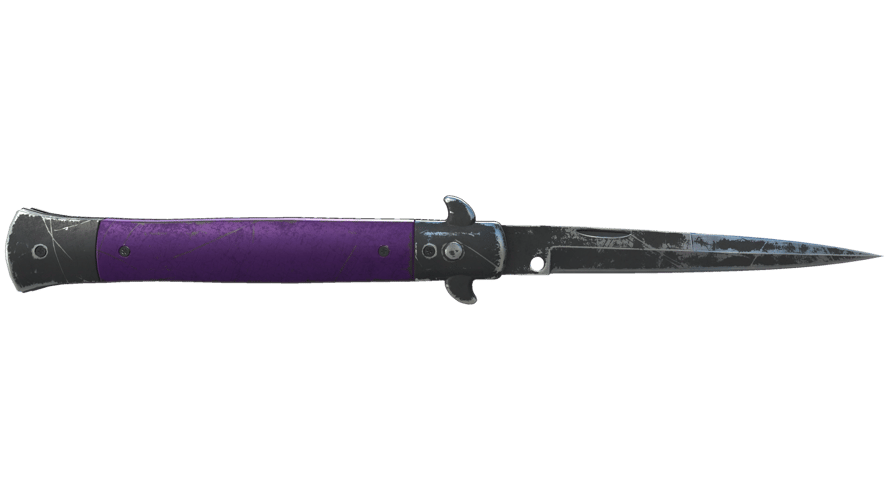 ★ Stiletto Knife | Ultraviolet (Battle-Scarred)