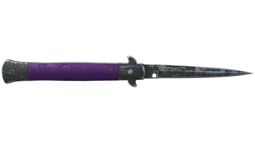 ★ Stiletto Knife | Ultraviolet (Battle-Scarred)