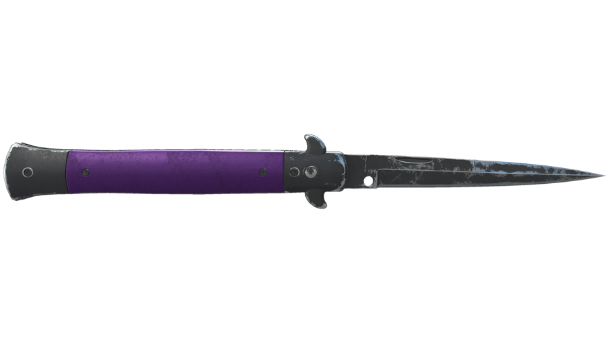 ★ Stiletto Knife | Ultraviolet (Battle-Scarred)