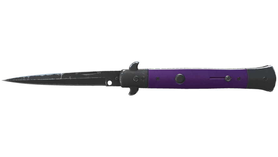 ★ Stiletto Knife | Ultraviolet (Well-Worn)