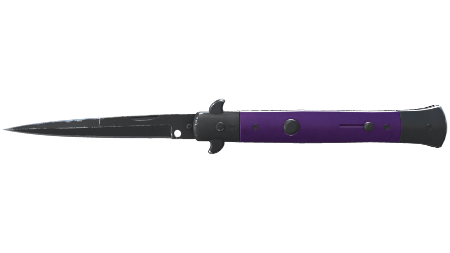 ★ Stiletto Knife | Ultraviolet (Well-Worn)