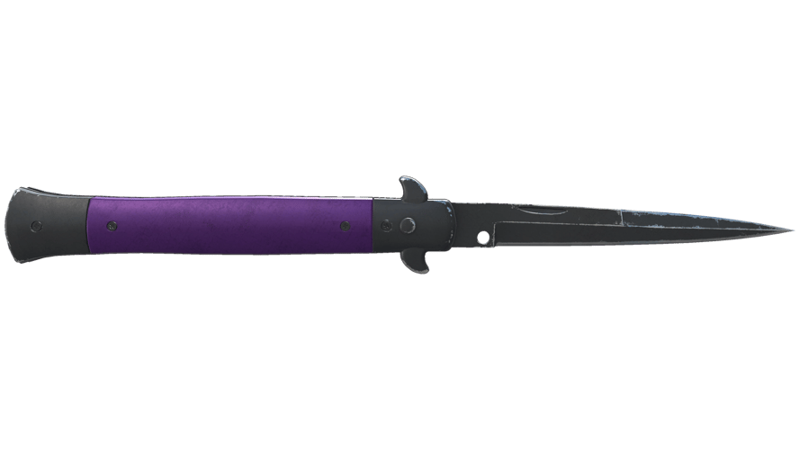 ★ Stiletto Knife | Ultraviolet (Well-Worn)