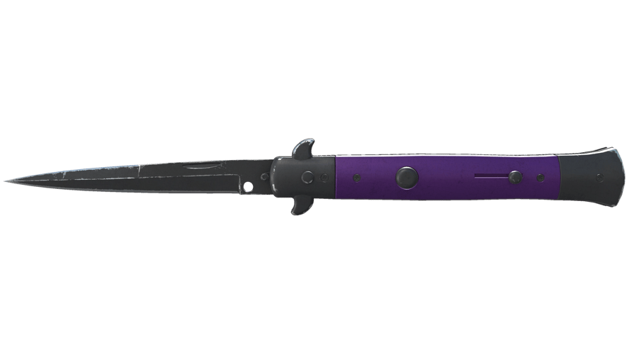 ★ Stiletto Knife | Ultraviolet (Well-Worn)