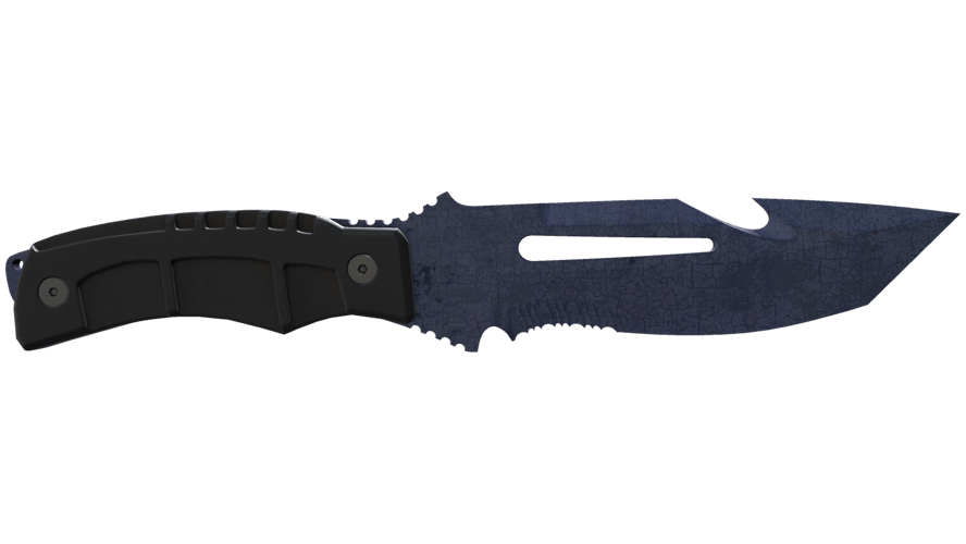 ★ Survival Knife | Blue Steel (Battle-Scarred)