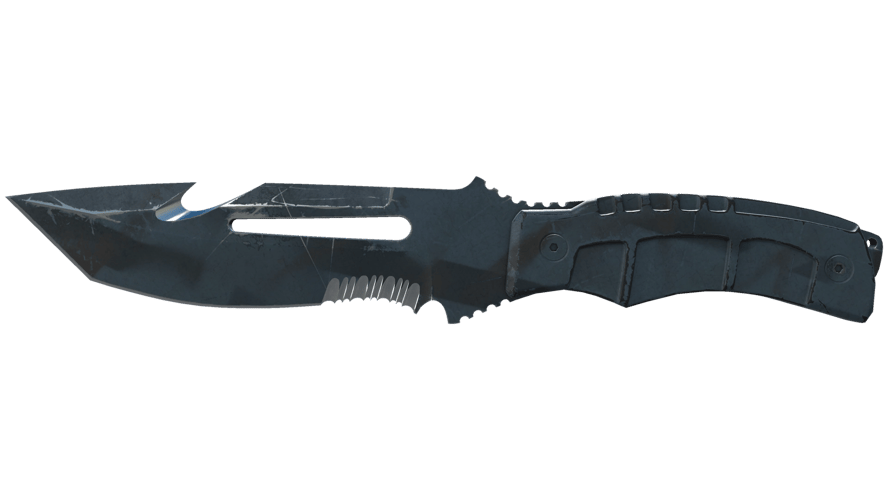 ★ Survival Knife | Night Stripe (Battle-Scarred)