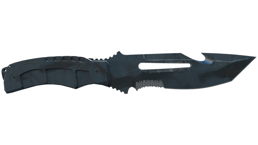 ★ Survival Knife | Night Stripe (Battle-Scarred)