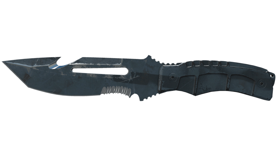 ★ Survival Knife | Night Stripe (Battle-Scarred)