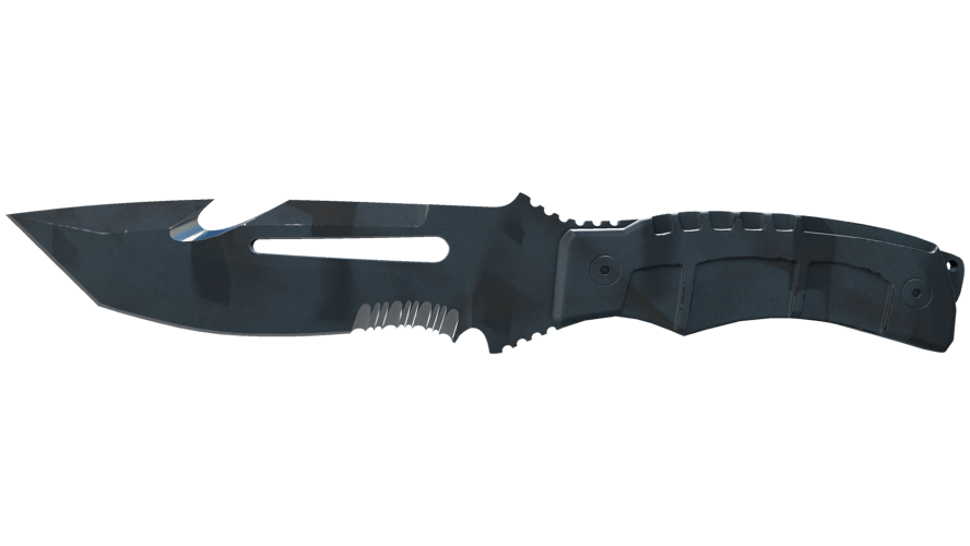 ★ Survival Knife | Night Stripe (Well-Worn)