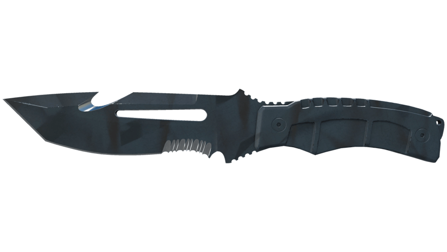 ★ Survival Knife | Night Stripe (Well-Worn)