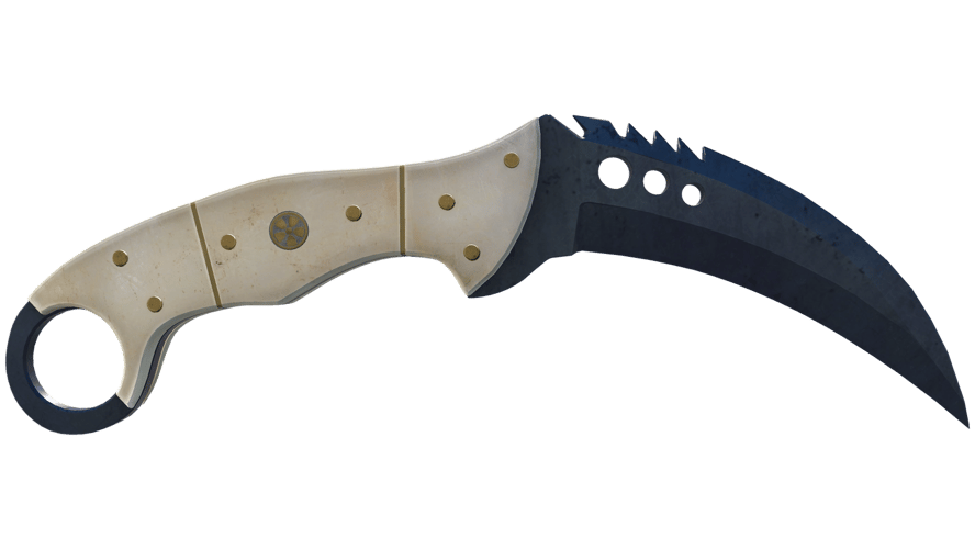 ★ Talon Knife | Blue Steel (Well-Worn)