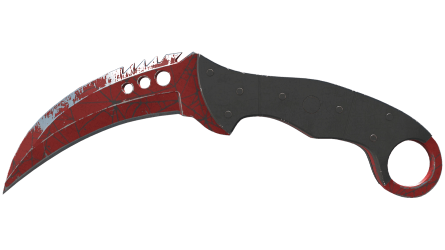 ★ Talon Knife | Crimson Web (Well-Worn)