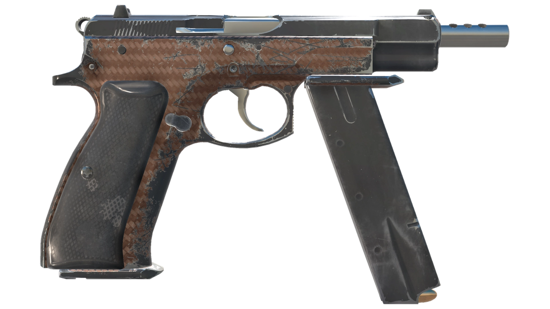 CZ75-Auto | Copper Fiber (Well-Worn)