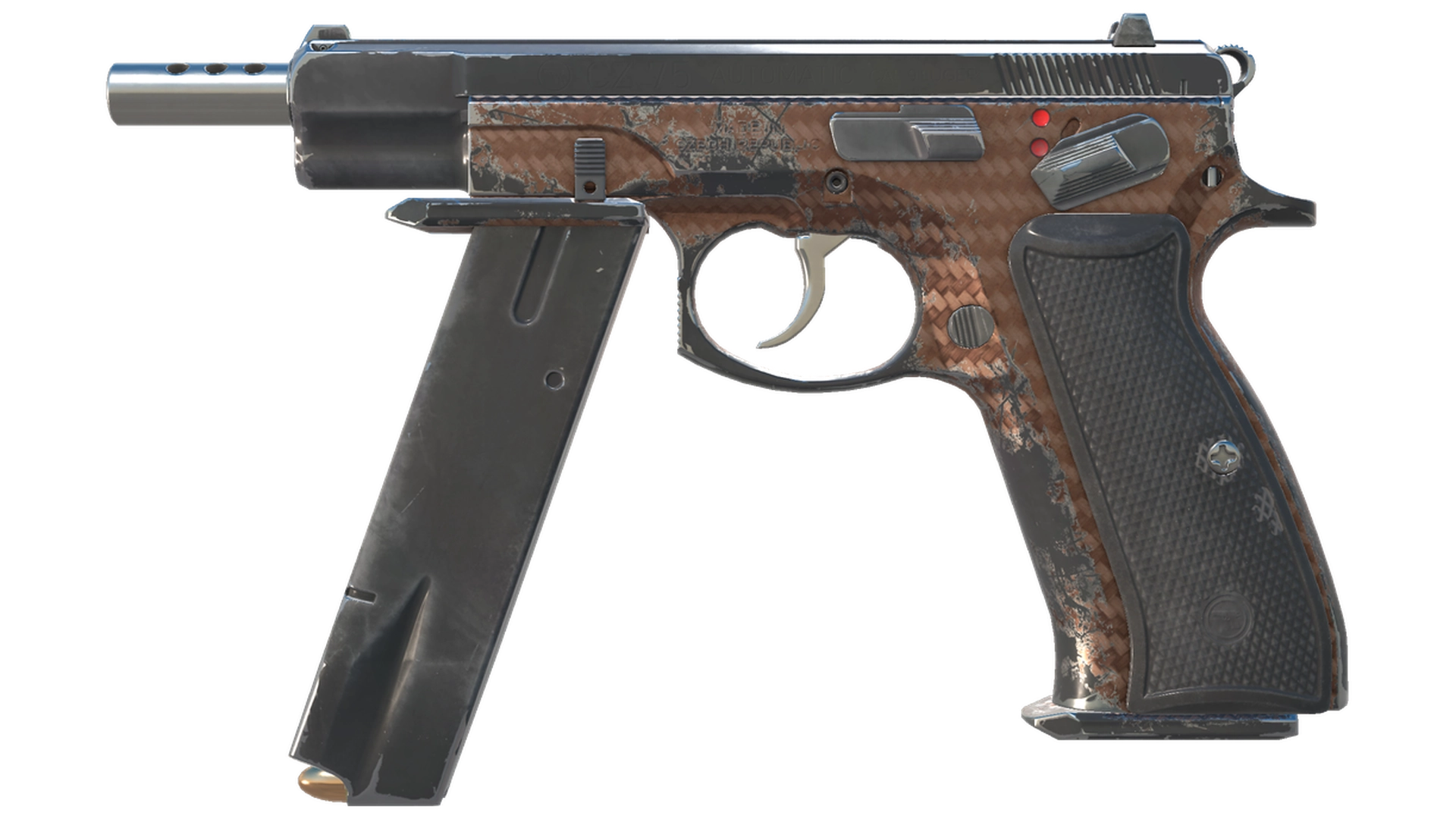 CZ75-Auto | Copper Fiber (Well-Worn)
