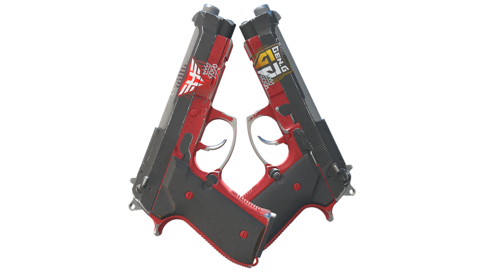 Dual Berettas | Panther (Well-Worn)