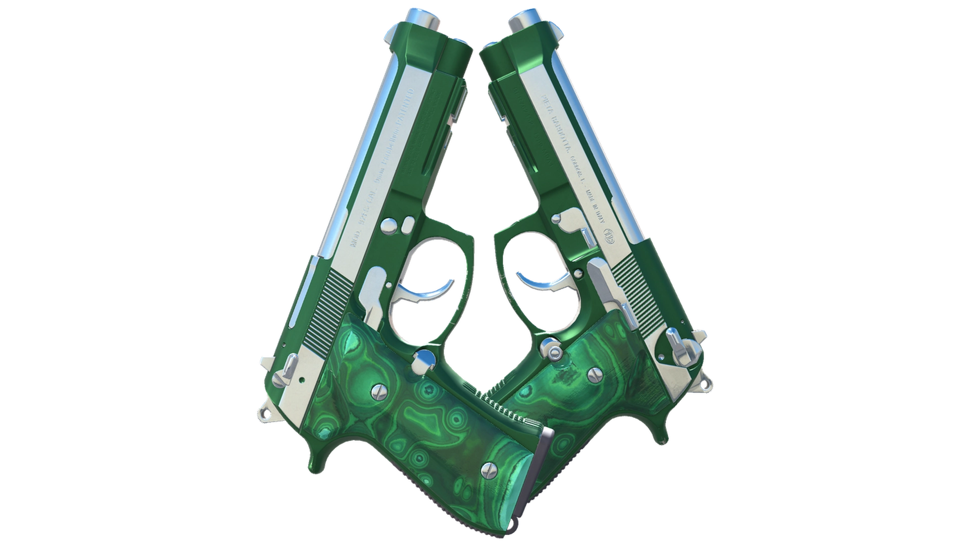 Dual Berettas | Polished Malachite (Factory New)