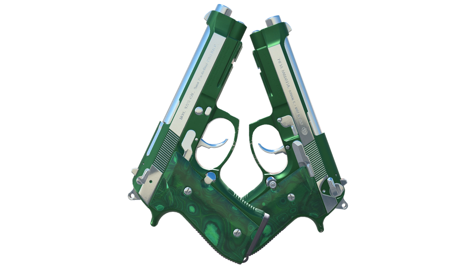 Dual Berettas | Polished Malachite (Factory New)