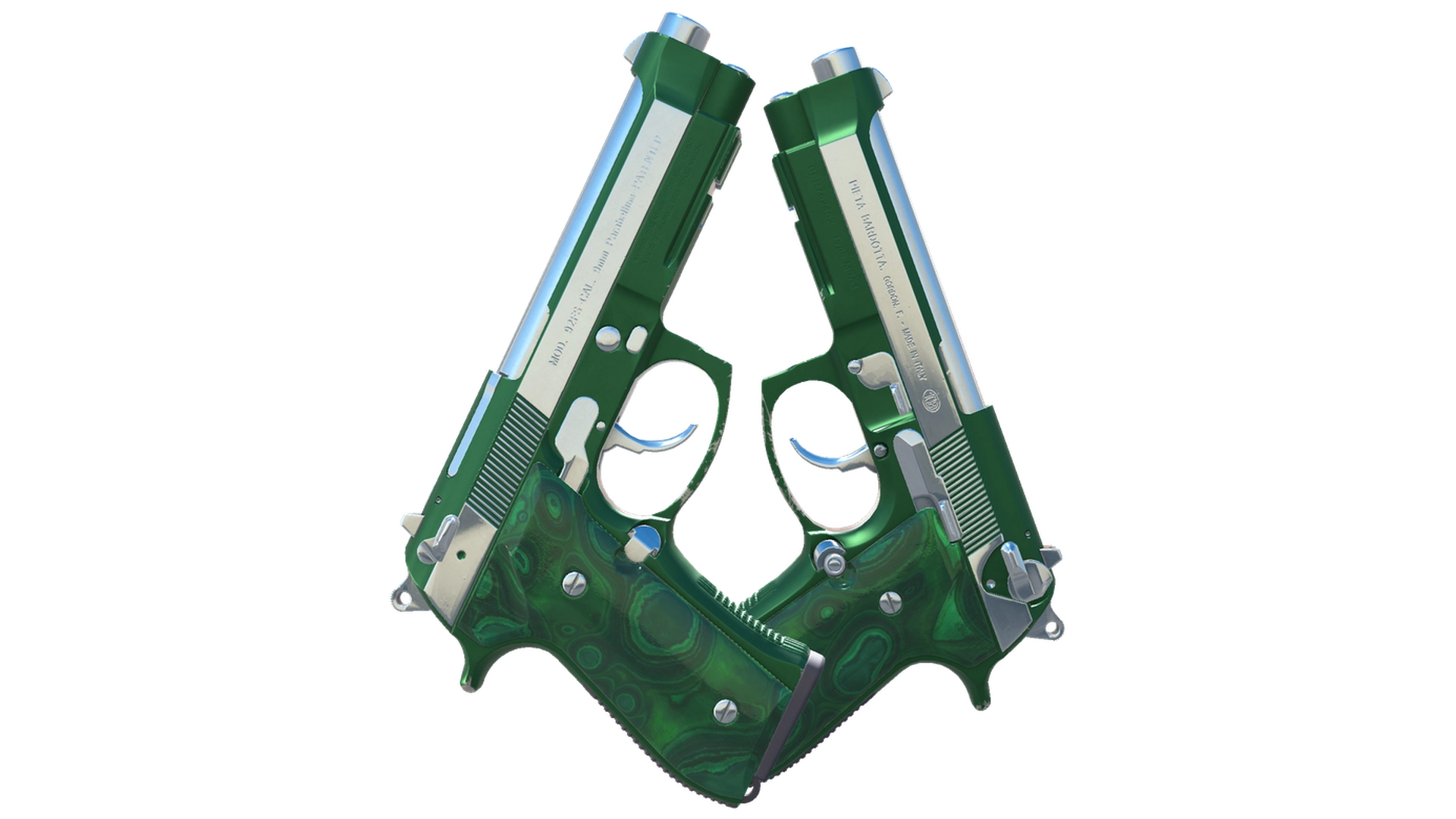 Dual Berettas | Polished Malachite (Factory New)