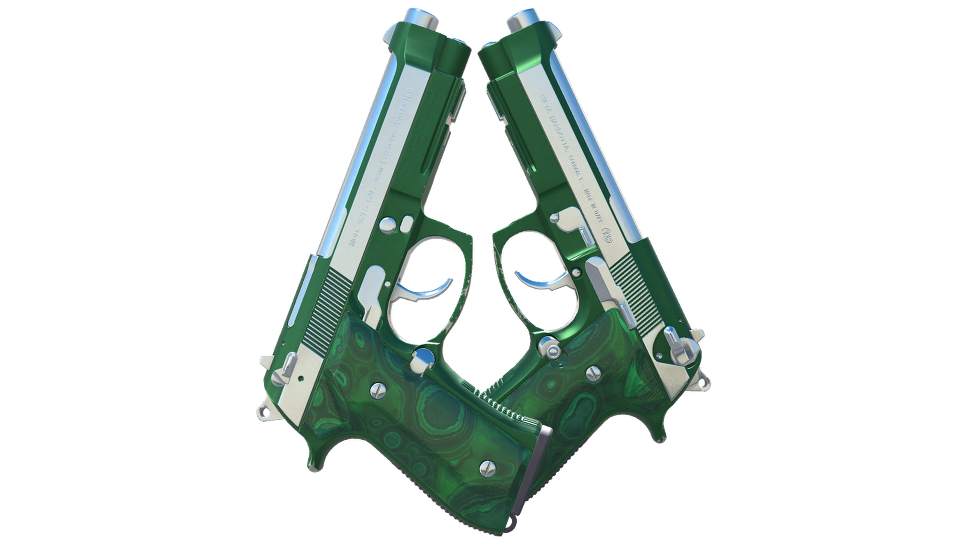 Dual Berettas | Polished Malachite (Factory New)